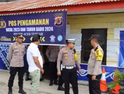 Kapolres Aceh Tengah Cek Pos Pelayanan Dan Pengamanan Nataru 2024