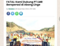 Berita yang berjudul “Fatal, kami dukung PT LMR beroperasi di abong linge itu tidak benar..