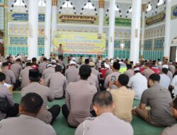 Polres Aceh Tengah Gelar Peringatan Isra Mi’raj Nabi Muhammad SAW Di Masjid Ruhama Takengon