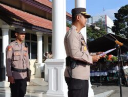 Polres Aceh Tengah Gelar Apel Bersama Kesiapan Pengamanan TPS Di kabupaten Setempat