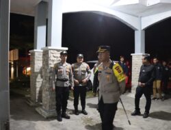 Kapolres Aceh Tengah Dan PJU Lakukan Patroli Pengecekan Gudang Logistik Pemilu Di PPK Kecamatan