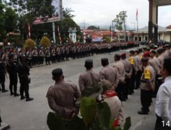 Polres Aceh Tengah Gelar Apel Serpas Pengamanan TPS Di Kabupaten Setempat