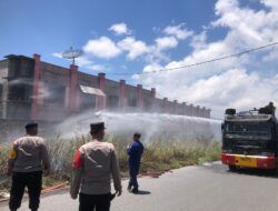 Quick Respon , Brimob Aceh Bantu Padamkan Kebakaran Lahan Masyarakat Di Kabupaten Bener Meriah