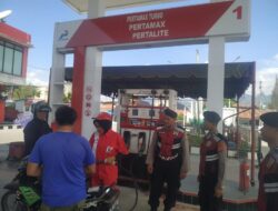 Antisipasi Guantibmas, Tim Patroli Presisi Sat Samapta Polres Aceh Tengah Intensifkan Patroli SPBU