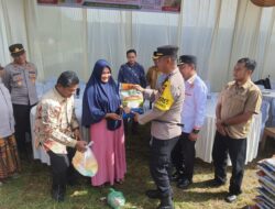 Kapolres Aceh Tengah, Hadiri Pelaksanaan Pasar Murah Di Kecamatan Silih Nara
