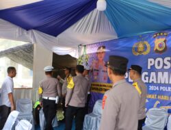 Kapolres Aceh Tengah Cek Kesiapan Pos Pam Dan Pos Yan Kesiapan Pam Idul Fitri 1445 H