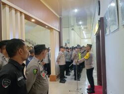 Kapolres, Pimpin Apel Kesiapan Pengamanan Malam Takbiran Di Aceh Tengah
