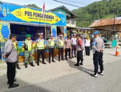 Polres Aceh Tengah Dan Petugas Gabungan Siaga Pengamanan Di Pos Pam Dan Pos Yan Pada Jalur Mudik Dan Wisata Lebaran
