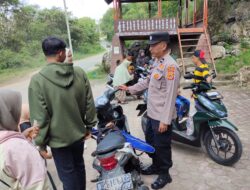 Hari Kedua Lebaran, Polsek Kota Takengon Lakukan Patroli Lokasi Wisata