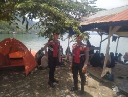 Tim Patroli Presisi Sat Samapta Polres Aceh Tengah Patroli Lokasi Wisata Sampaikan Pesan Kamtibmas