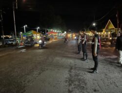 Patroli Dialogis Malam Hari, Samapta Polres Aceh Tengah Berikan Pesan Kamtibmas