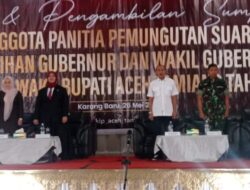 Pelantikan Panitia Pemungutan Suara Pilkada Aceh Tamiang Tahun 2024