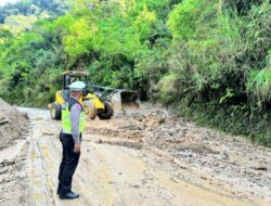 Polres Gayo Lues Gelar Pengaturan dan Pengamanan di Lokasi Longsor