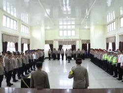 Kapolres Bener Meriah Pimpin Apel Penyambutan Siswa Latihan kerja SPN Seulawah Polda Aceh Gel I Tahun 2024 Di Polres Bener Meriah