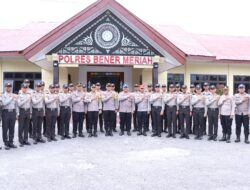 Kapolres Bener Meriah Terima Kunjungan Tim Supervisi SPN Polda Aceh ke Polres Bener Meriah