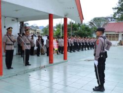 Hari Bhayangkara Ke-78, Polres Aceh Tengah Dan Bener Meriah Gelar Upacara Ziarah Di Makam Pahlawan