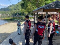 Lebaran Hari Kedua Perayaan Idul Adha, Samapta Polres Aceh Tengah Patroli Lokasi Wisata Di Kabupaten Setempat