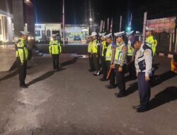 Wujudkan Kamseltibcarlantas, Lagi Polres Aceh Tengah Gelar Razia Gabungan Malam Hari