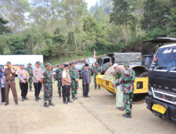 Untuk Keselamatan Alat Berat Dan Damtruk Di Peusijuk Tanda TMMD Ke 121 Di Mulai