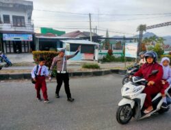 Tingkatkan Keselamatan Dan Keamanan Berlalu Lintas, Sat Lantas Polres Bener Meriah Laksanakan Strong Point