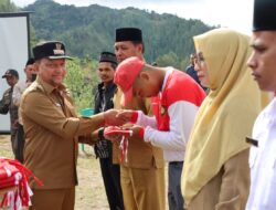 Sambut HUT Ke-79 Kemerdekaan RI, Kapolres Aceh Tengah Hadiri Apel Pemasangan Dan Pembagian Bendera Merah Putih