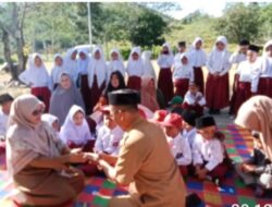 penyerahan murid ku Tengku Guru di SDN 16 Linge.Kab.Aceh Tengah