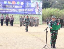 Pembukaan TMMD Ke- 121, Kodim 0106/Ateng Gelar upacara Untuk Mewujudkan Percepatan Pembangunan Di Wilayah