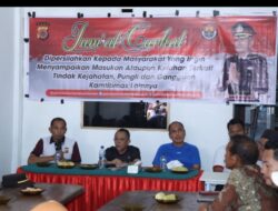 Kapolres Bener Meriah Didampingi PJ Bupati Gelar Jumat Curhat Bersama Masyarakat Kampung Blang Rongka