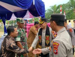 Kapolres Aceh Tamiang Melaksanakan Kunjungan Kerja Ke Polsek Seruway dan Polsek Bendahara