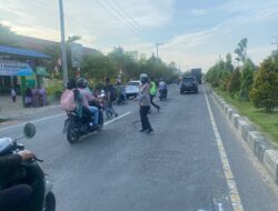 Mengantisipasi Kecelakaan terhadap anak Sekolah,Satlantas Laksanakan Gatur Lalin Zona Aman Sekolah