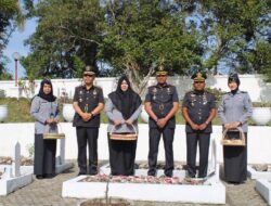 PERINGATI HARI PENGAYOMAN KE-79 RUTAN BENER MERIAH GELAR TABUR BUNGA DI TAMAN MAKAM PAHLAWAN REJE BUKIT TAKENGON