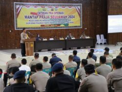 Kapolres Aceh Tengah Buka Lat Pra Ops Mantap Praja Seulawah 2024 dalam Rangka Pengamanan Pilkada