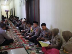 Bimbingan Rohani Dan Mental Bagi Personel, Polisi Di Aceh Tengah Gelar Pengajian