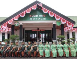 Pangdam IM Kunjungi Kodim 0106/ Aceh Tengah