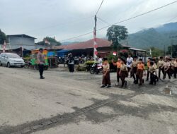 Jaga Keselamatan Siswa Menyeberang Polsek Bintang Polres Aceh Tengah Gelar Pagi Di Area Sekolah