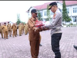 Kapolres Bener Meriah Hadiri Launching Pembagian Bendera Merah Putih Memperingati HUT RI ke-79