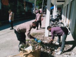 Sinergitas TNI – POLRI Dan Pihak Terkait Gelar Gotong Royong Sambut HUT RI Ke-79