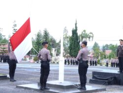 Polres Bener Meriah Gelar Upacara Bendera Merah Putih dalam Rangka HUT RI Ke-79