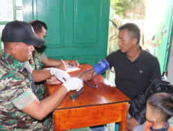 Kodim 0106/Aceh Tengah Gelar Pengobatan Massal Menyambut HUT TNI- ke 79