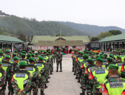 Apel Gelar Pasukan Dalam Rangka Pengamanan Pilkada Serentak Di wilayah Aceh Tengah