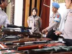 Polres Bener Meriah Terima Penitipan Senjata Airsoftgun Jelang Pilkada Serentak 2024