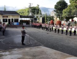 Polres Aceh Tengah Laksanakan Apel Siaga Jelang Pelantikan Presiden Dan Wakil Presiden RI