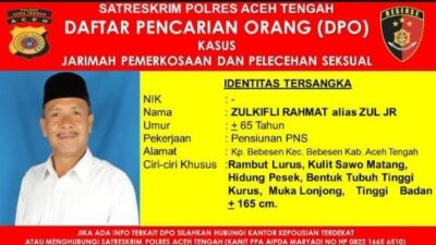 ( Zul JR) ZUL KIFLI RAHMAT  Mantan Pejabat Aceh Tengah Jadi DPO