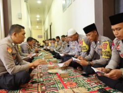 Binrohtal Bagi Personel, Polres Aceh Tengah Gelar Pengajian Alquran Dan Tausyiah