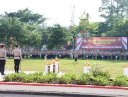 Pimpin Apel Pergeseran Pasukan Pengamanan TPS, Ini Sejumlah Penekanan Kapolres Aceh Tengah Pada Personel