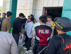 Polisi Lakukan Pengamanan Penyortiran dan Pelipatan Surat Suara Pemilihan