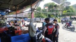 Samapta Polres Aceh Tengah Cegah Guantibmas Lakukan Patroli Di Pasar Tradisional Dan Pusat Aktivitas Masyarakat