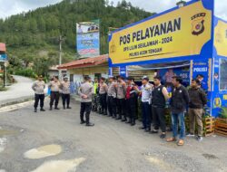 Wakapolres Aceh Tengah Melaksanakan Pengecekkan Pos Pelayanan Dan Pengamanan Nataru