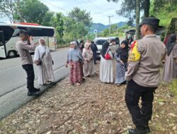 Jelang Nataru, Polisi Sektor Kota Takengon Patroli di Objek Wisata Berikan Himbauan Kamtibmas