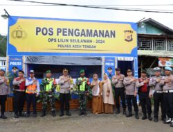 Cek Pos Pengamanan, Kapolres Aceh Tengah : Polri Siap Amankan Nataru